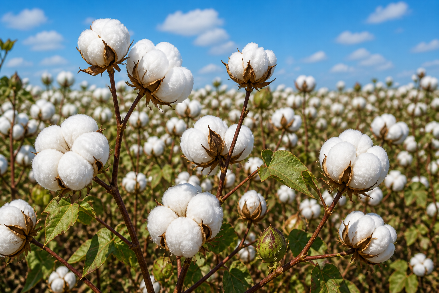 Cotton crop spraying