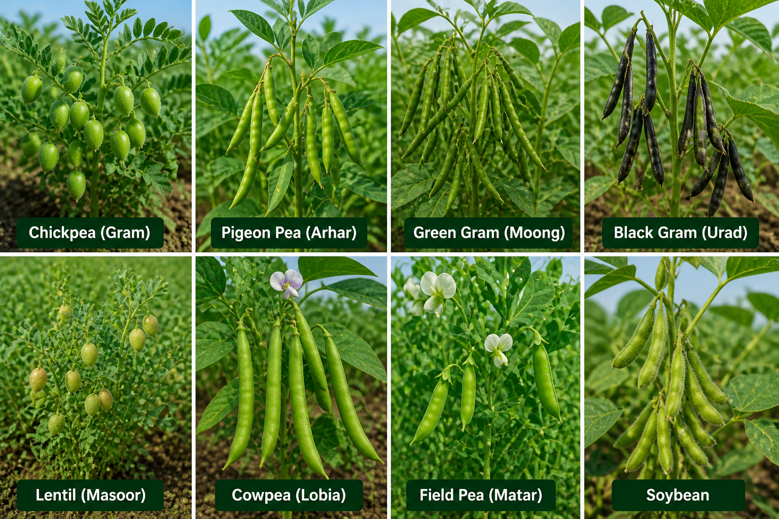 Pulses crop spraying